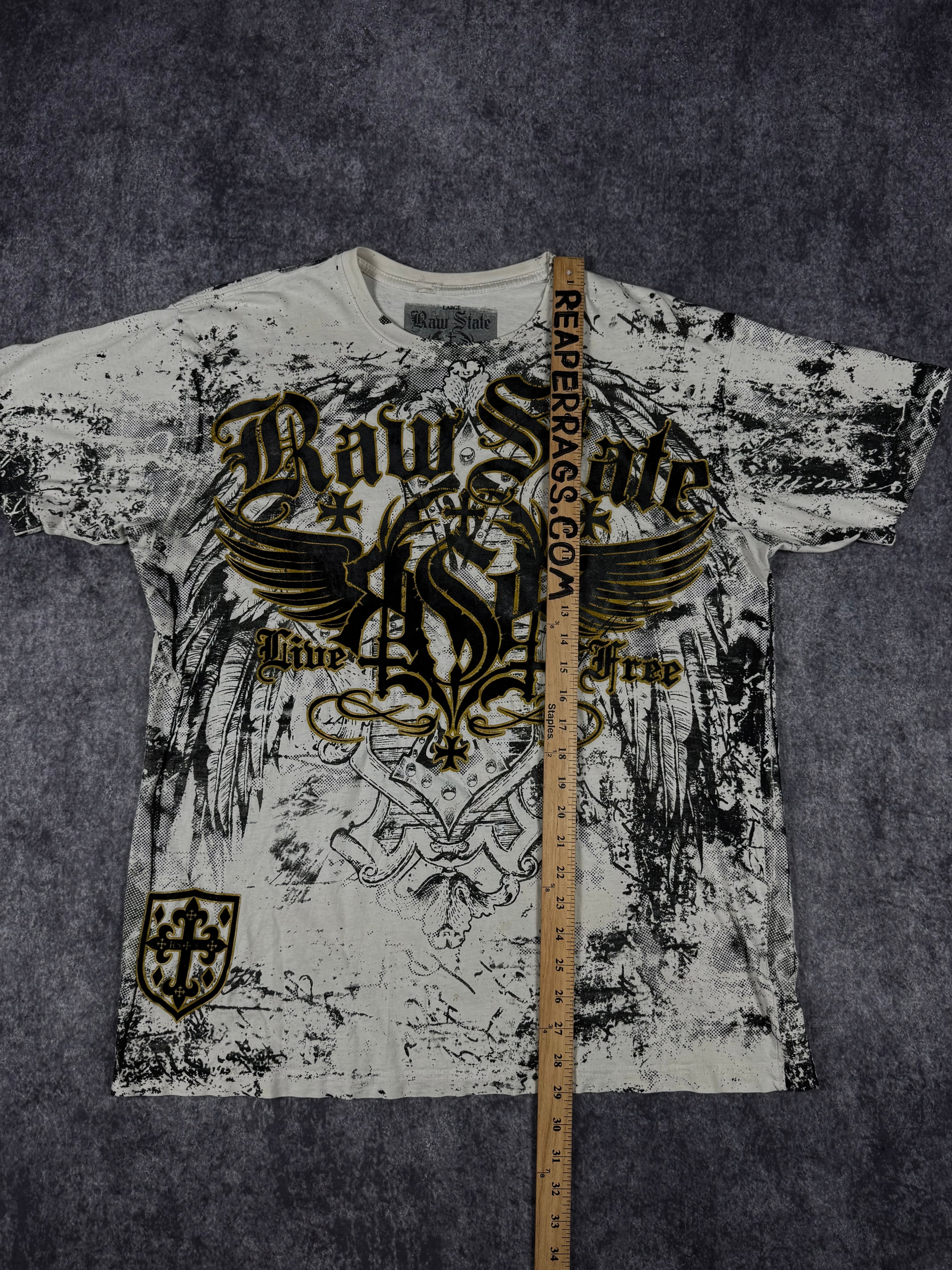 (rare) 2000s raw state shirt (L)