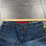 (RARE) DEADSTOCK 2000S MARITHÉ + FRANÇOIS GIRBAUD STRAP JEANS (40x32)