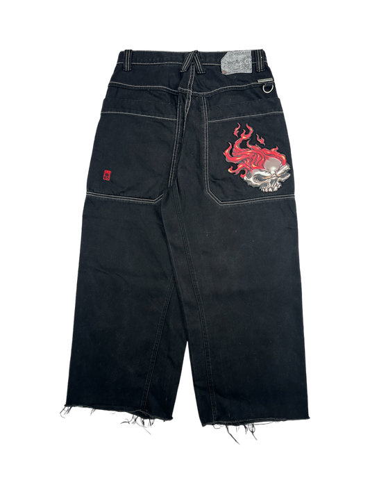 JNCO Flame Head Baggy Jeans (30x27)