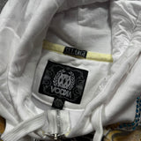 Deadstock 2000s Rhinestone Skull Hoodie (XXXL)
