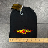 Deadstock 2000s Flaming Cross Beanie (OS)