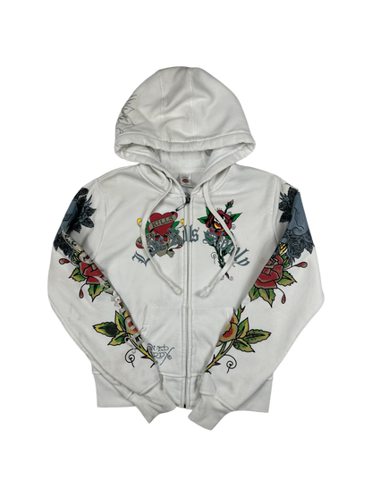 Ed Hardy AOP Zip-Up Hoodie (M)