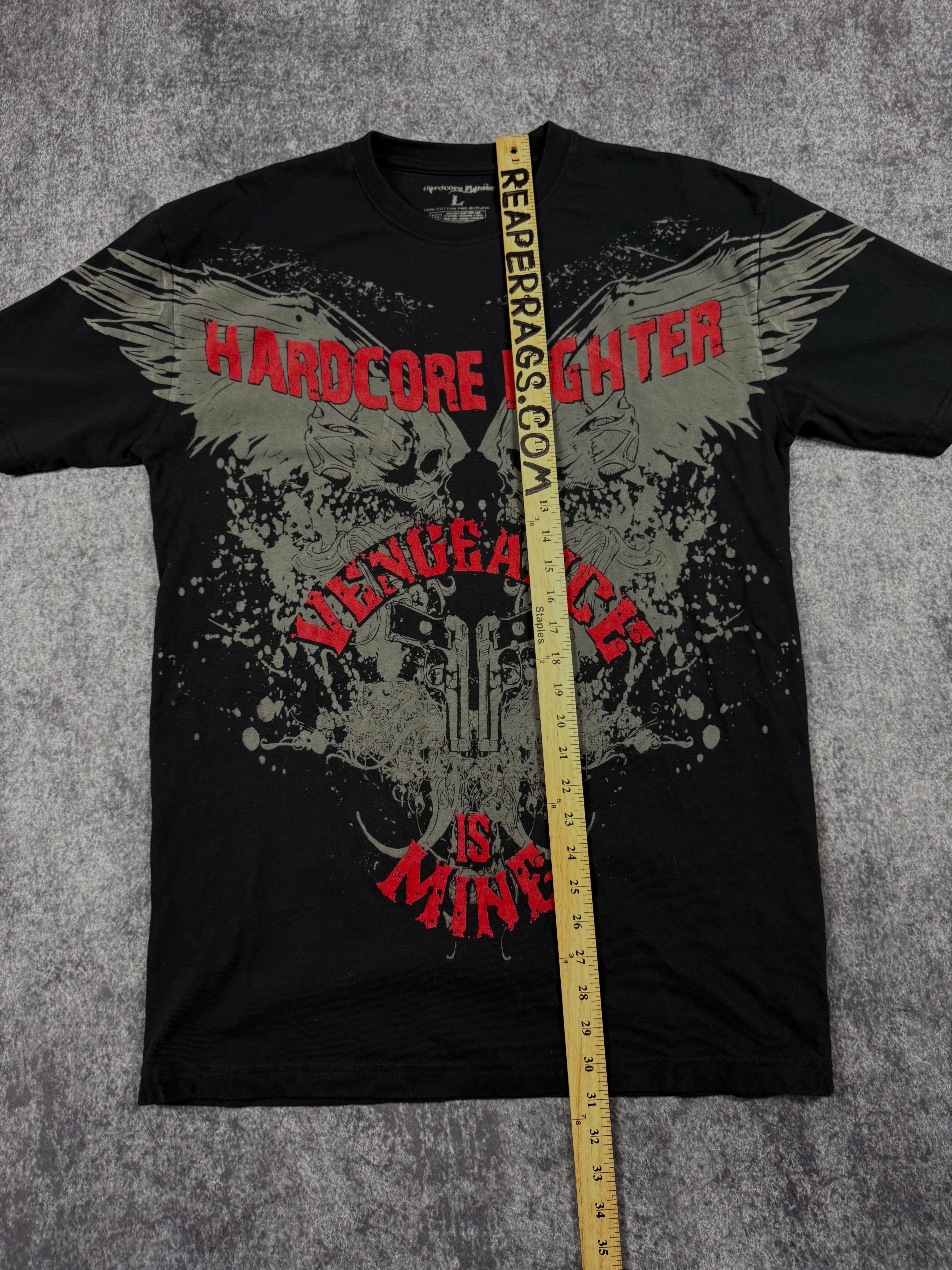(rare) 2000s hardcore fighter shirt (L)