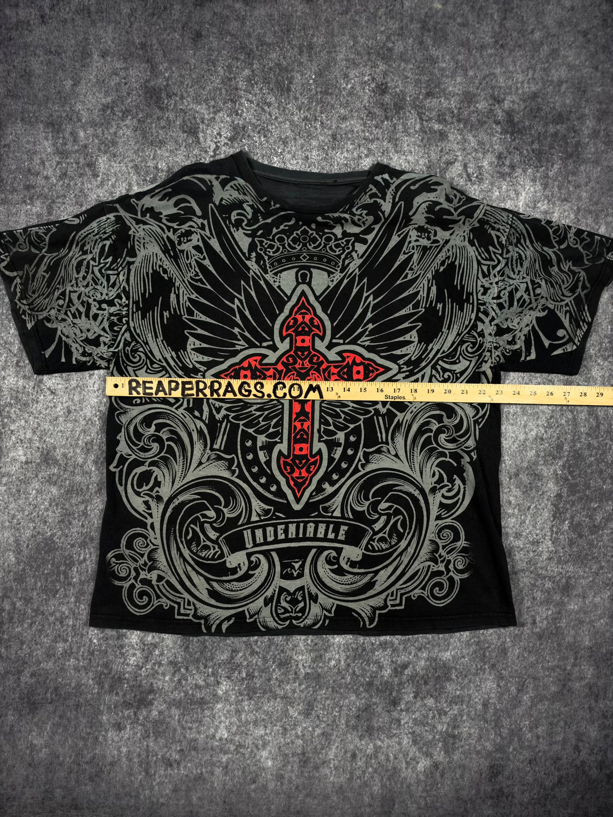 (GRAIL) 2000s WINGED CROSS SHIRT (XL)