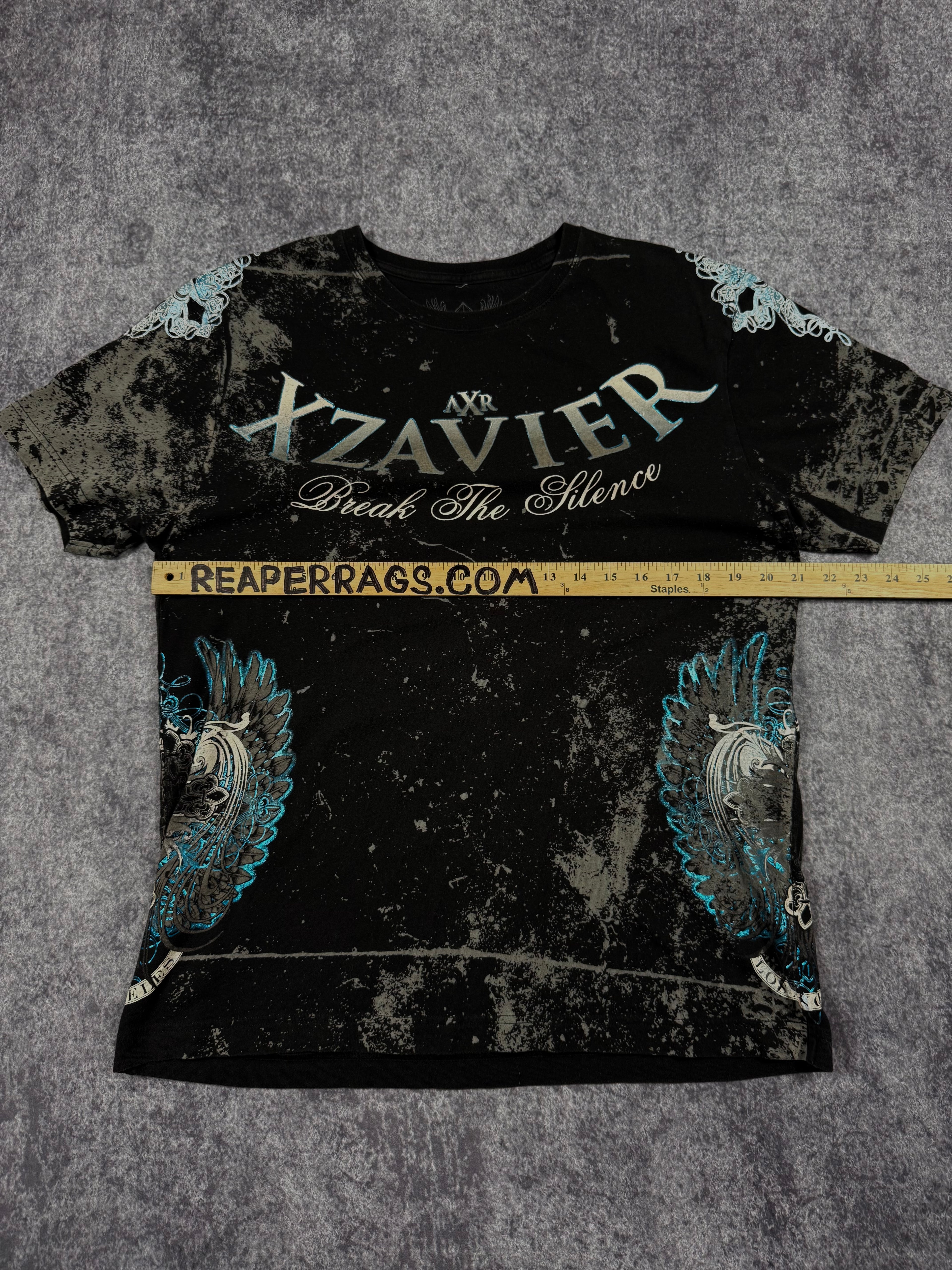 (rare) 2000s xzavier chrome shirt (L)