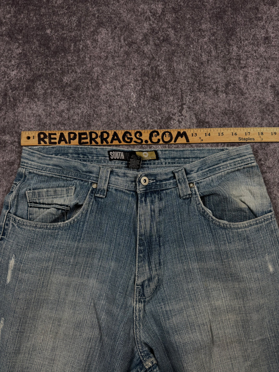 (rare) 2000s southpole black tab jeans (34x32)