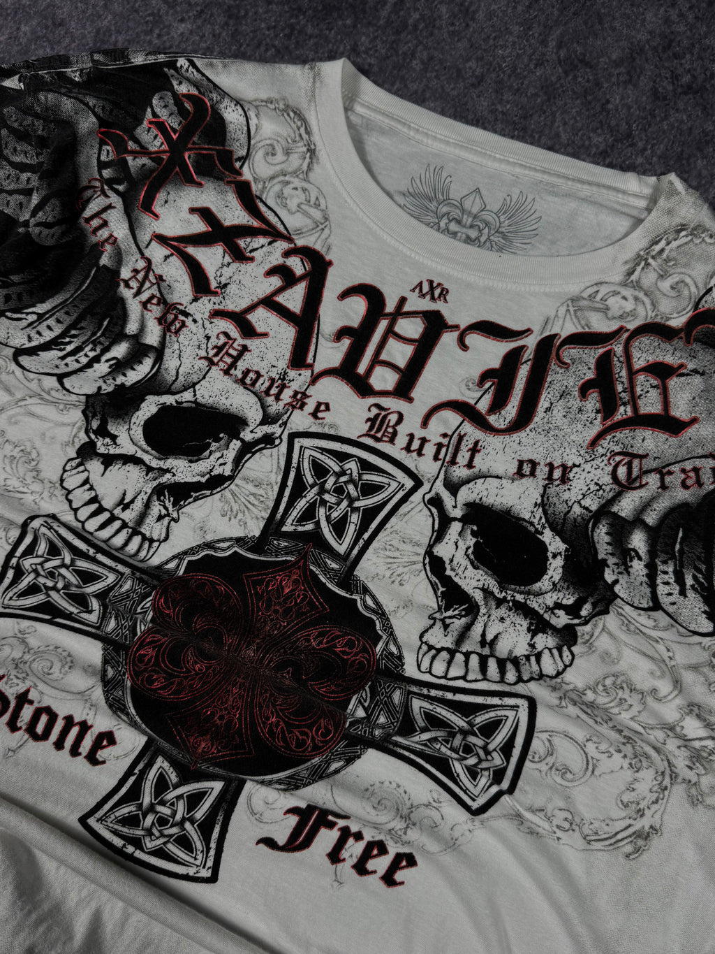 (rare) 2000s xzavier chrome shirt (L)
