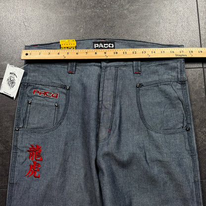 Y2K Deadstock JNCO Style PACO Wide Leg Baggy Jeans (34x32)