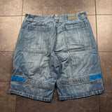 2000s MARITHE FRANCOIS GIRBAUD SHUTTLE STRAP JORTS (38)
