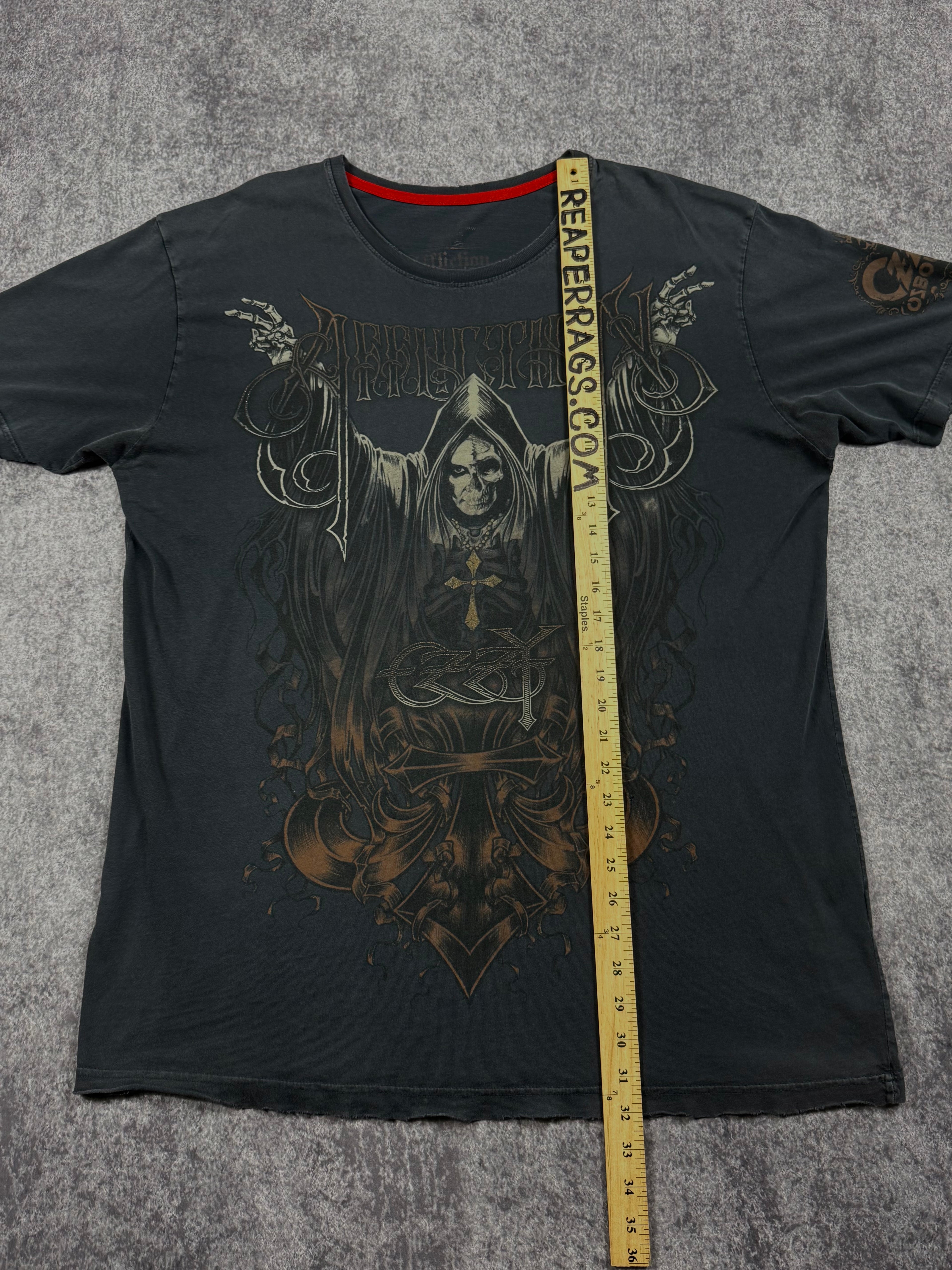 (rare) 2000s affliction x ozzy osborne shirt (XL)