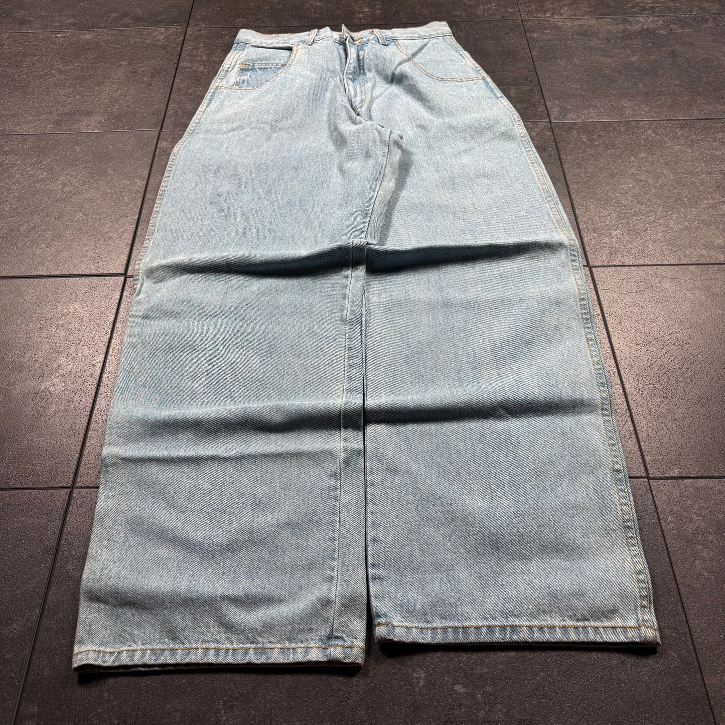 Y2K Deadstock JNCO Style Flip Flop Baggy Wide Leg Jeans (30x32)