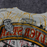 2000s silver star shirt (M)