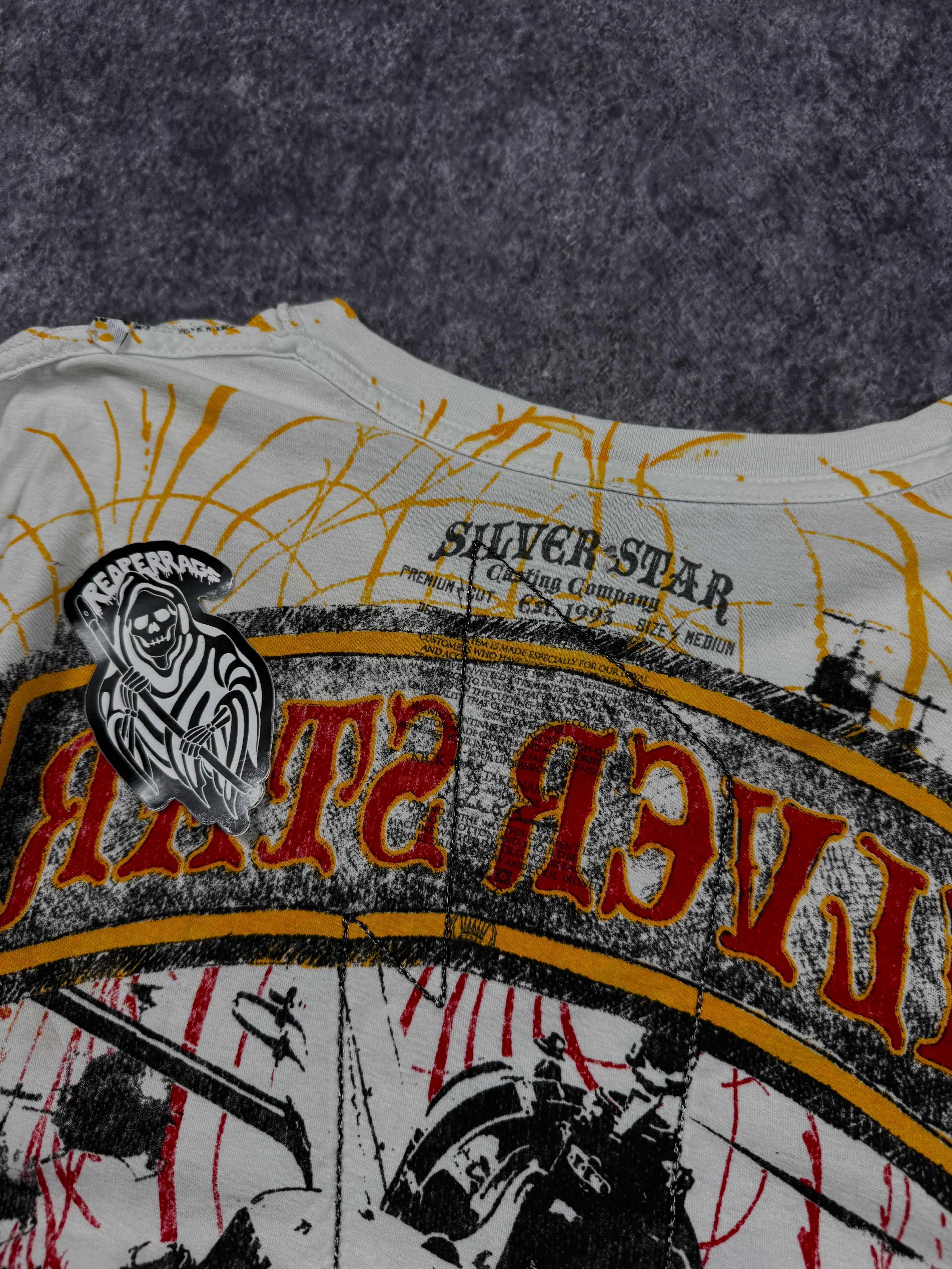 2000s silver star shirt (M)
