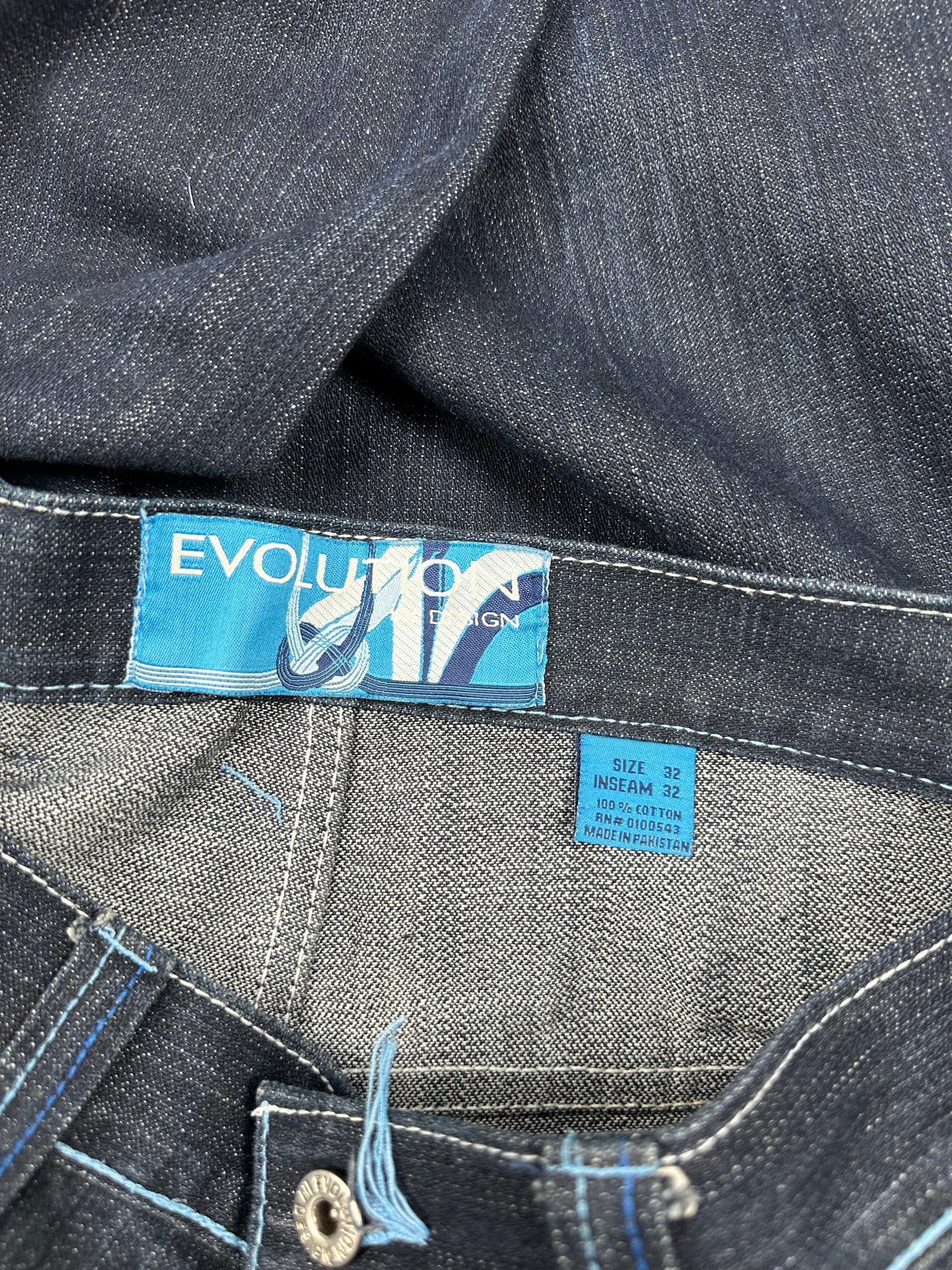 Evolution Embroidered Baggy Jeans (34x32)