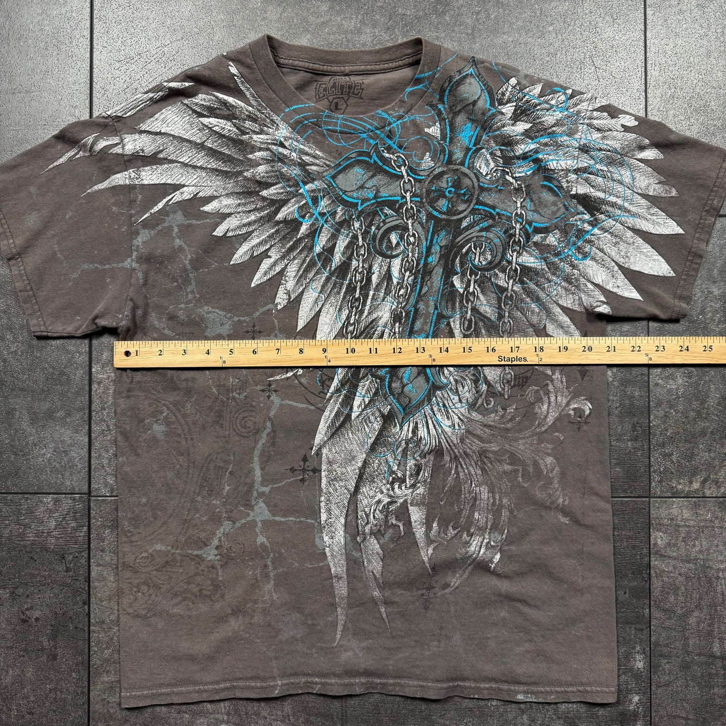 Y2K MMA ELTE Cross & Wings Tshirt (M)