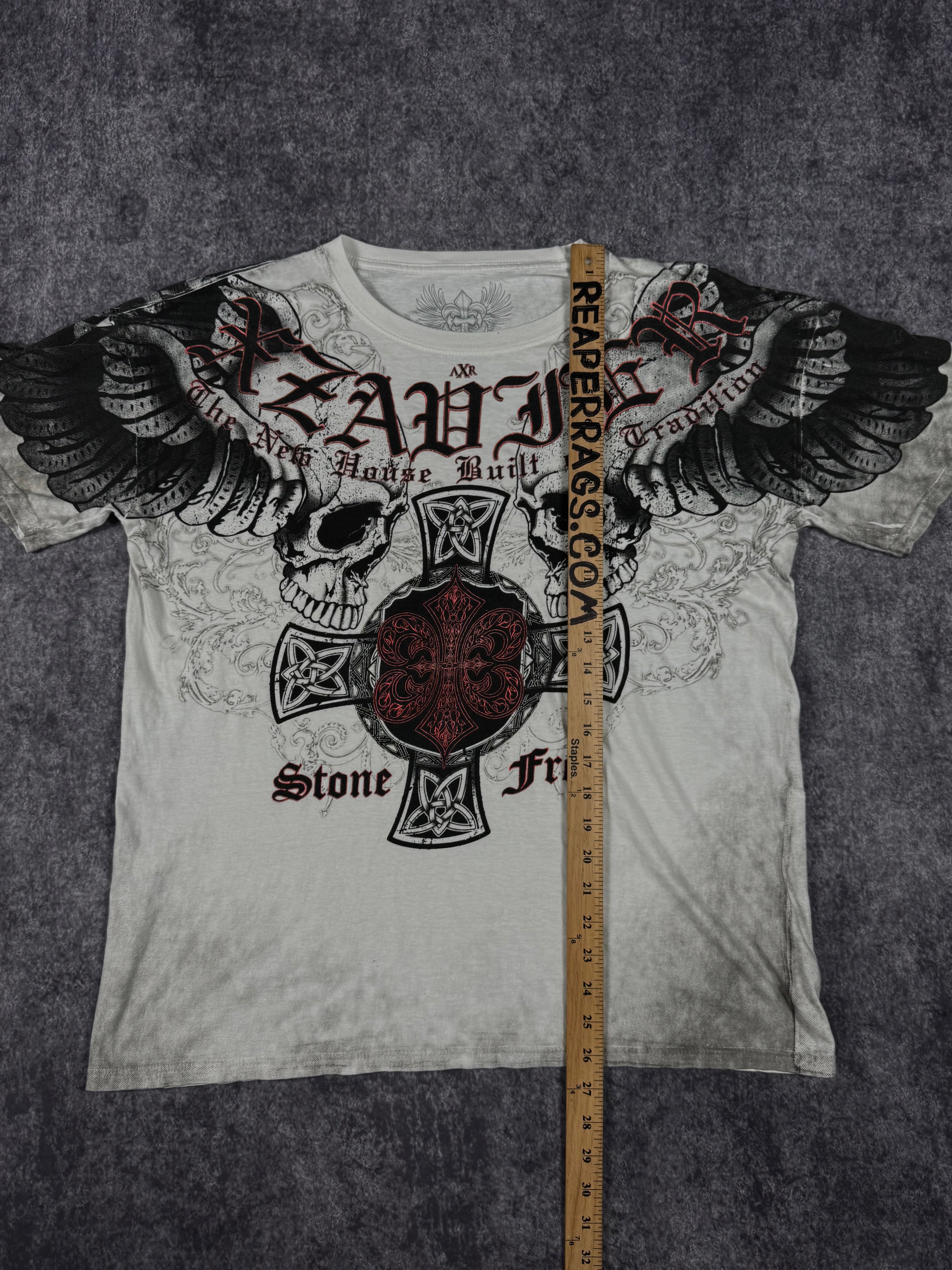 (rare) 2000s xzavier chrome shirt (L)