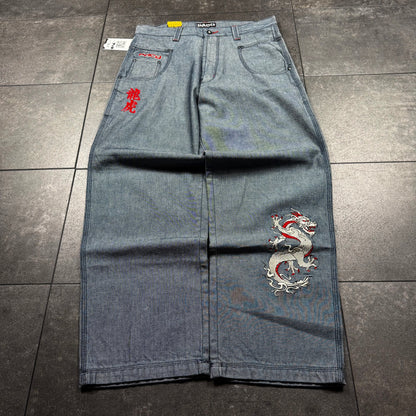 Y2K Deadstock JNCO Style PACO Wide Leg Baggy Jeans (34x32)