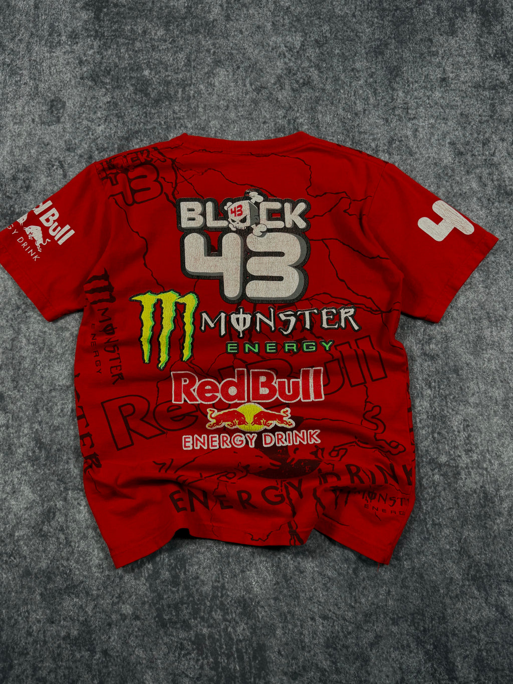 (rare) 2000s monster energy x dc shoes x ken block shirt (S)