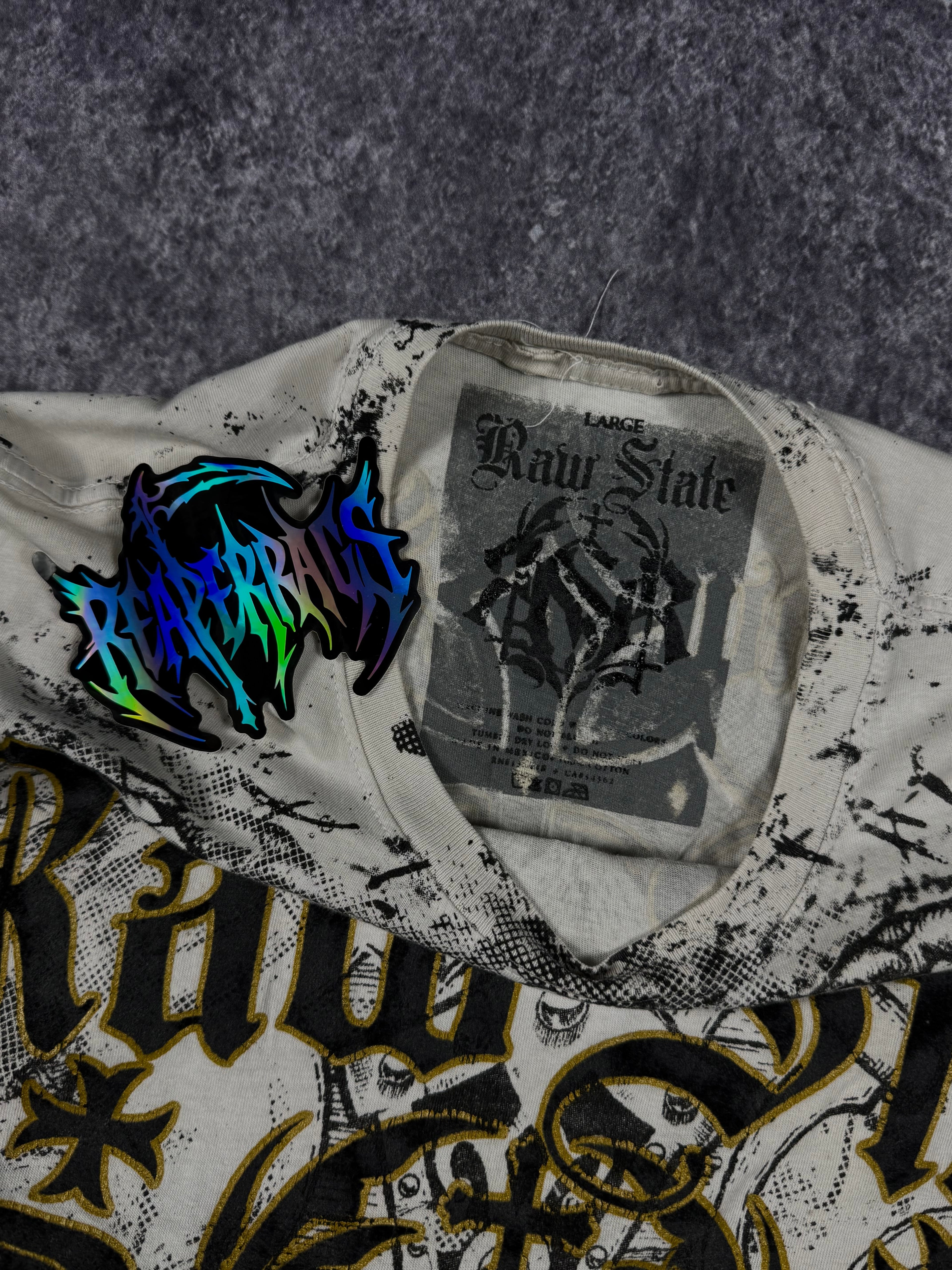 (rare) 2000s raw state shirt (L)
