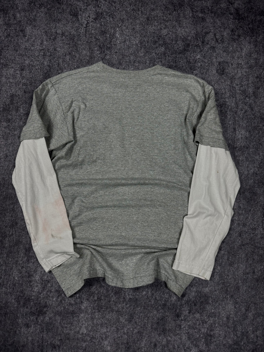 (rare) 2000s tapout chrome layered shirt (S)