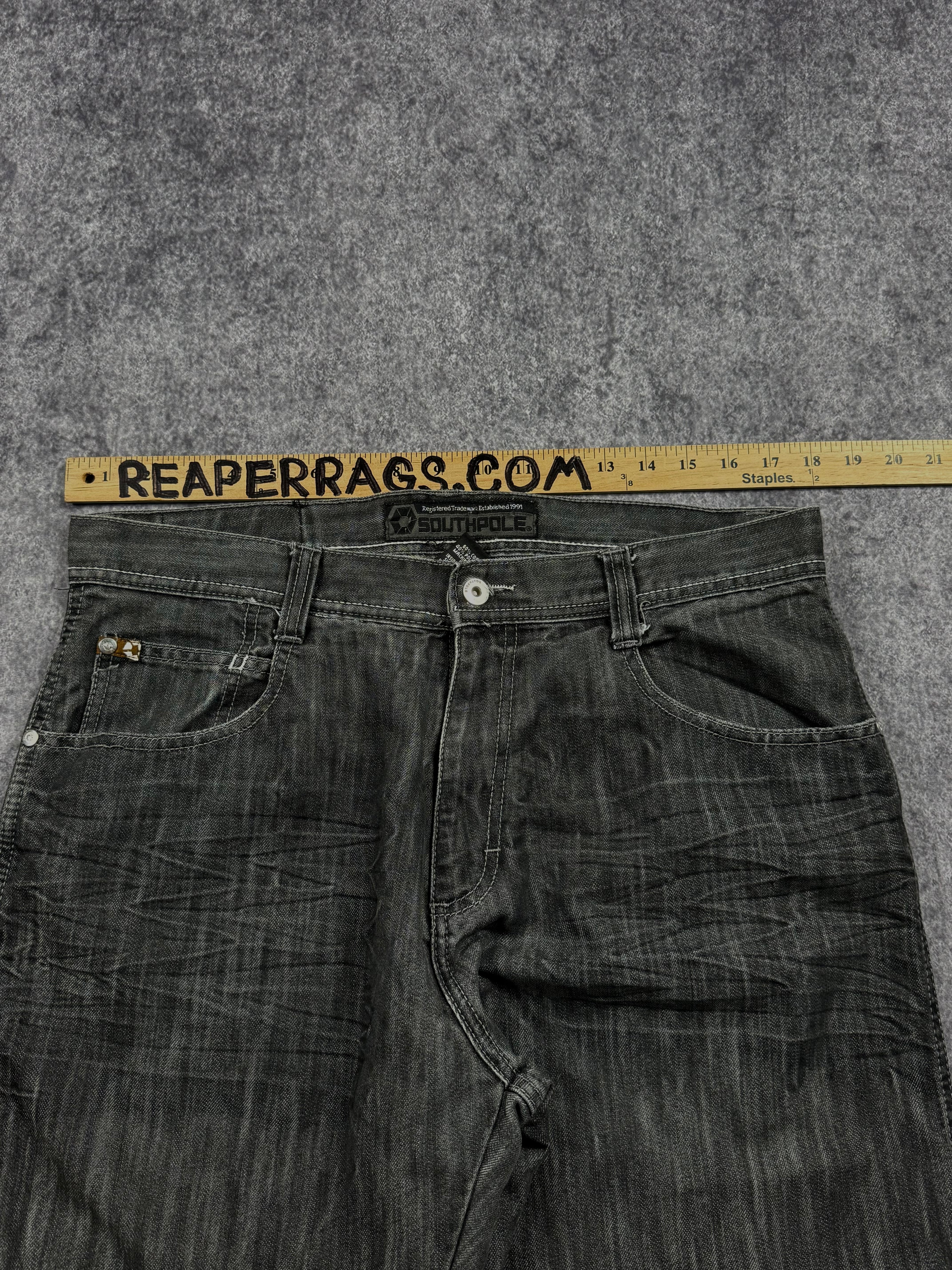 (rare) 2000s southpole brown tab jeans (36x32)