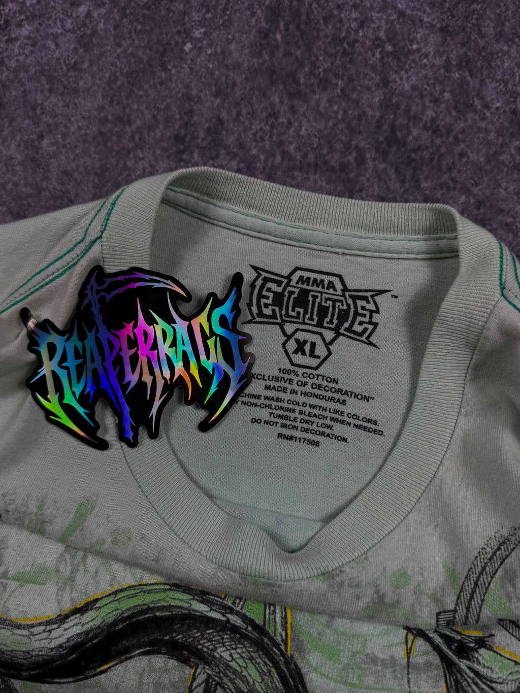 (rare) 2000s mma elite shirt (XL)