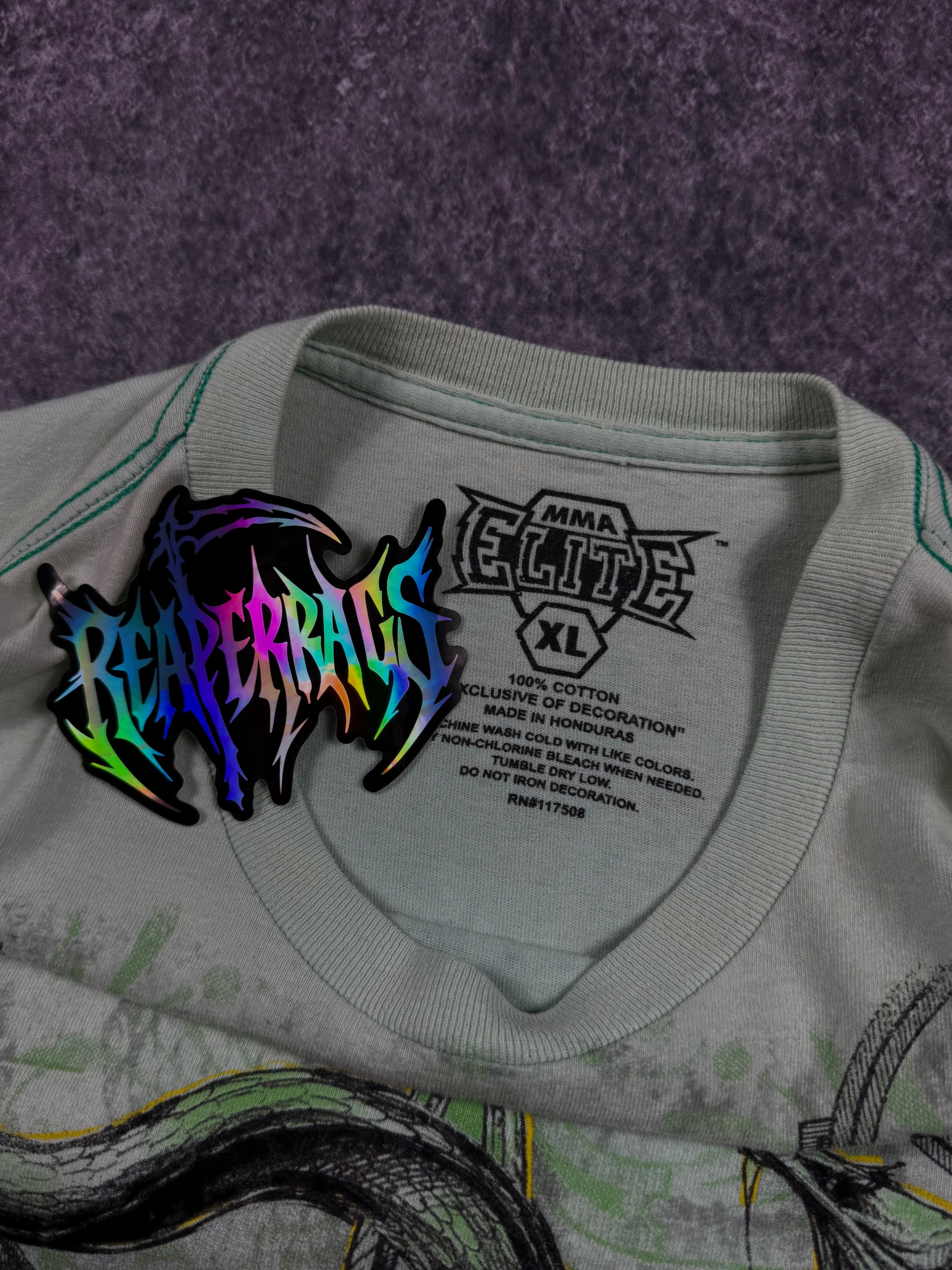 (rare) 2000s mma elite shirt (XL)