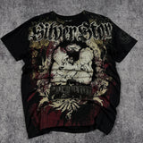 (rare) 2000s silver star shirt (S)