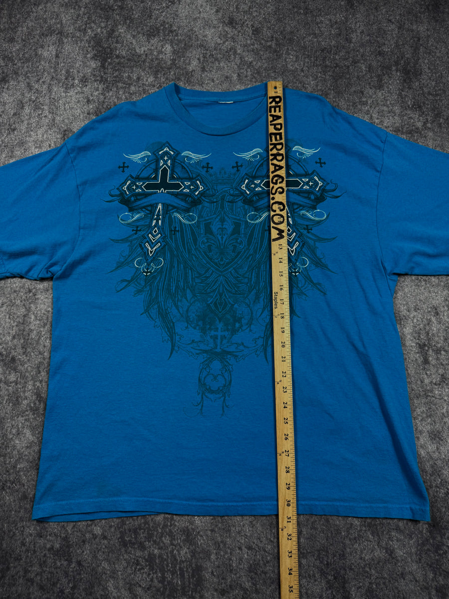 (rare) 2000s cross shirt (XL)