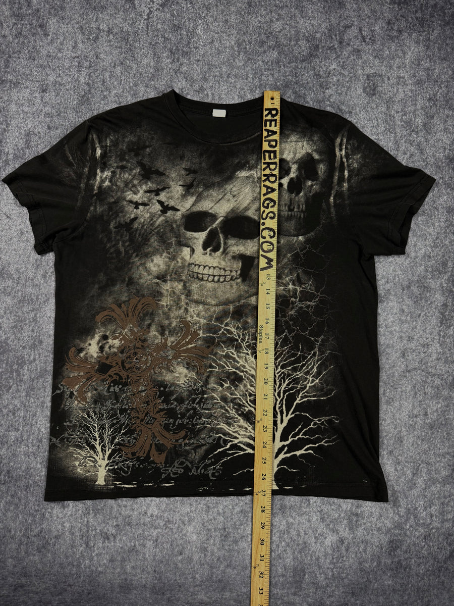 2000s skull shirt (L)