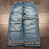 Deadstock Marithe Francois Girbaud Shuttle Strap Jeans (42x33)