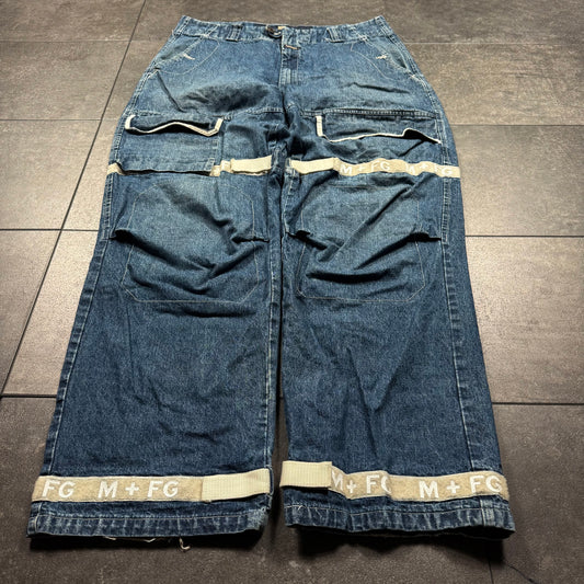 Y2K Marithe Francois Girbaud Baggy Wide Leg Jeans (38x32)