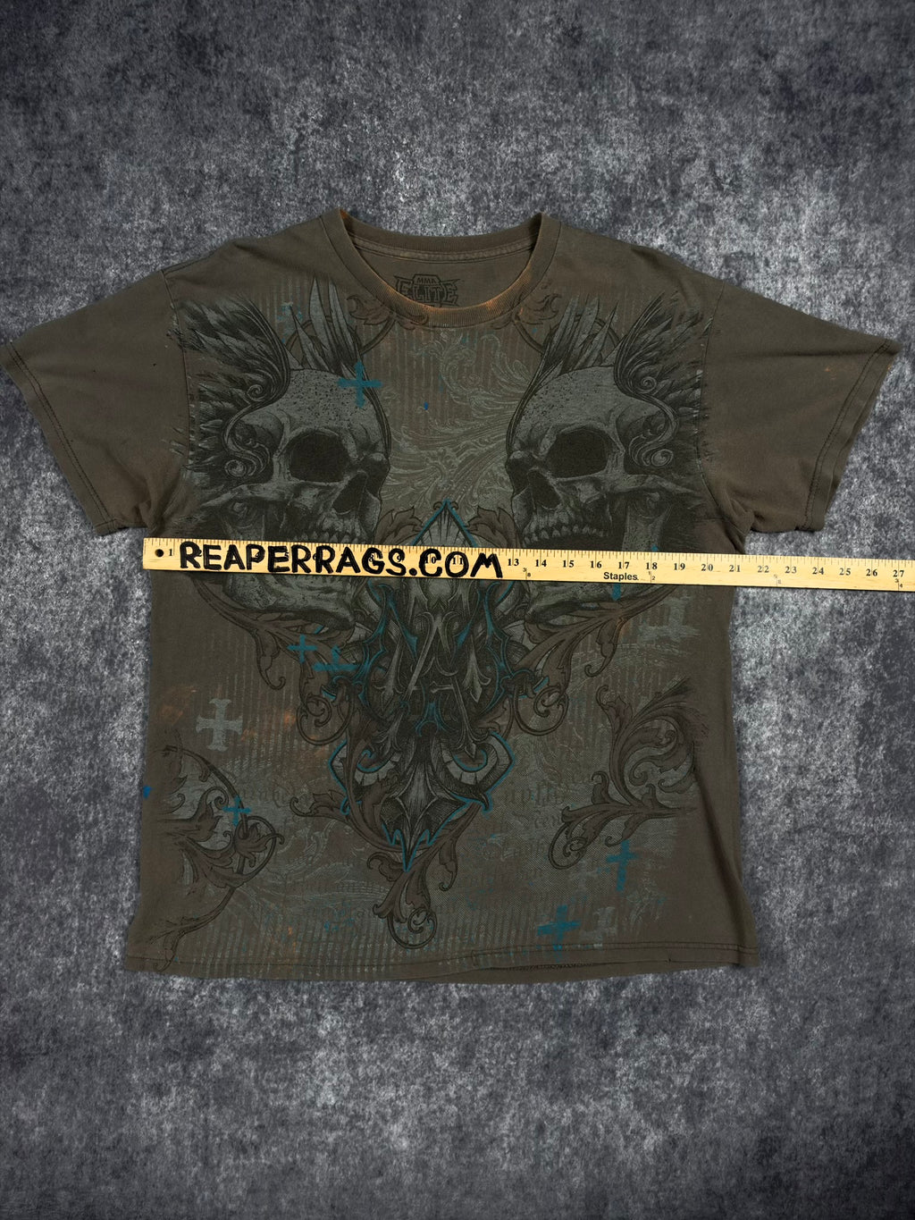(RARE) 2000s MMA ELITE SHIRT (L)