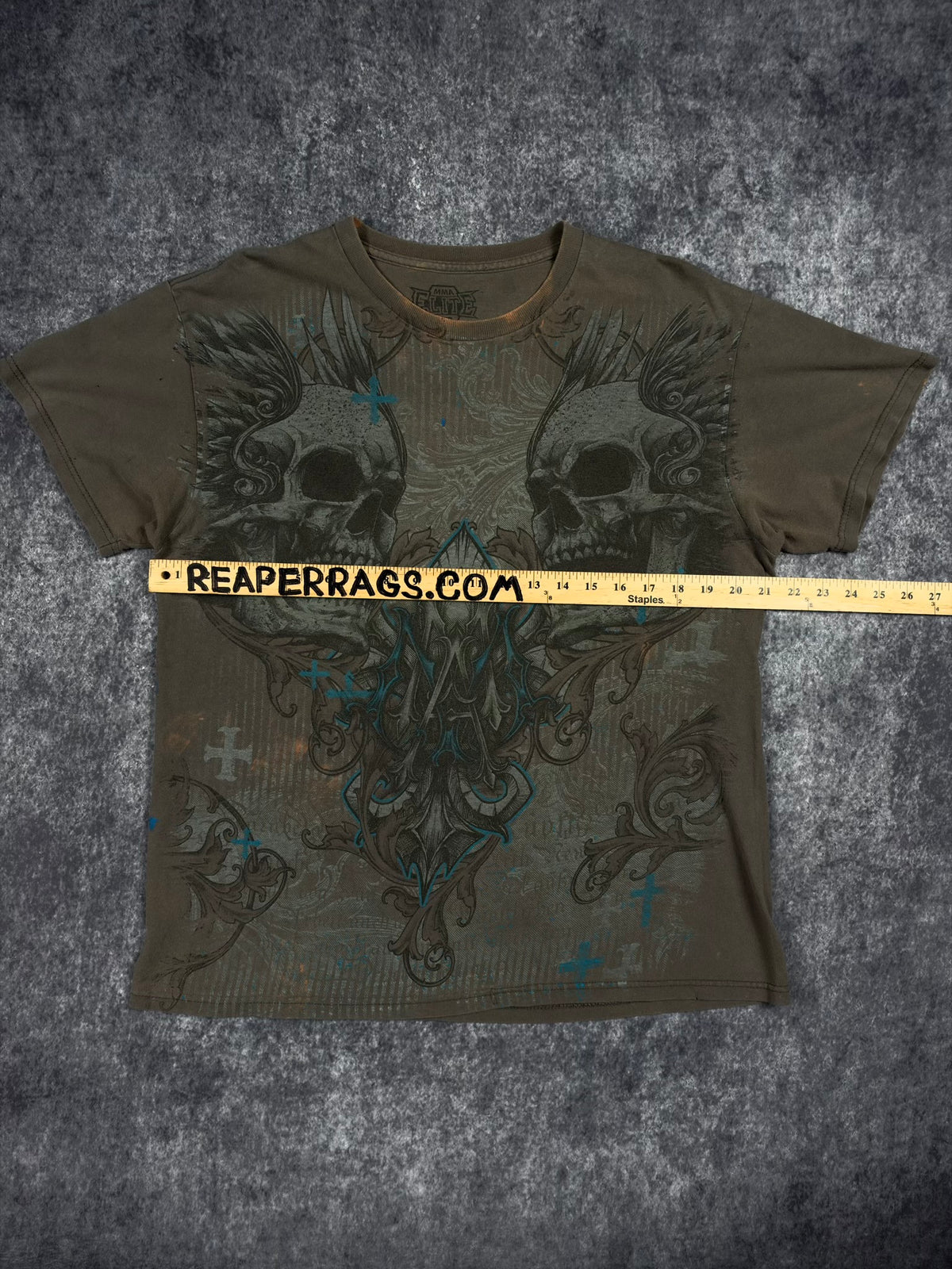 (RARE) 2000s MMA ELITE SHIRT (L)