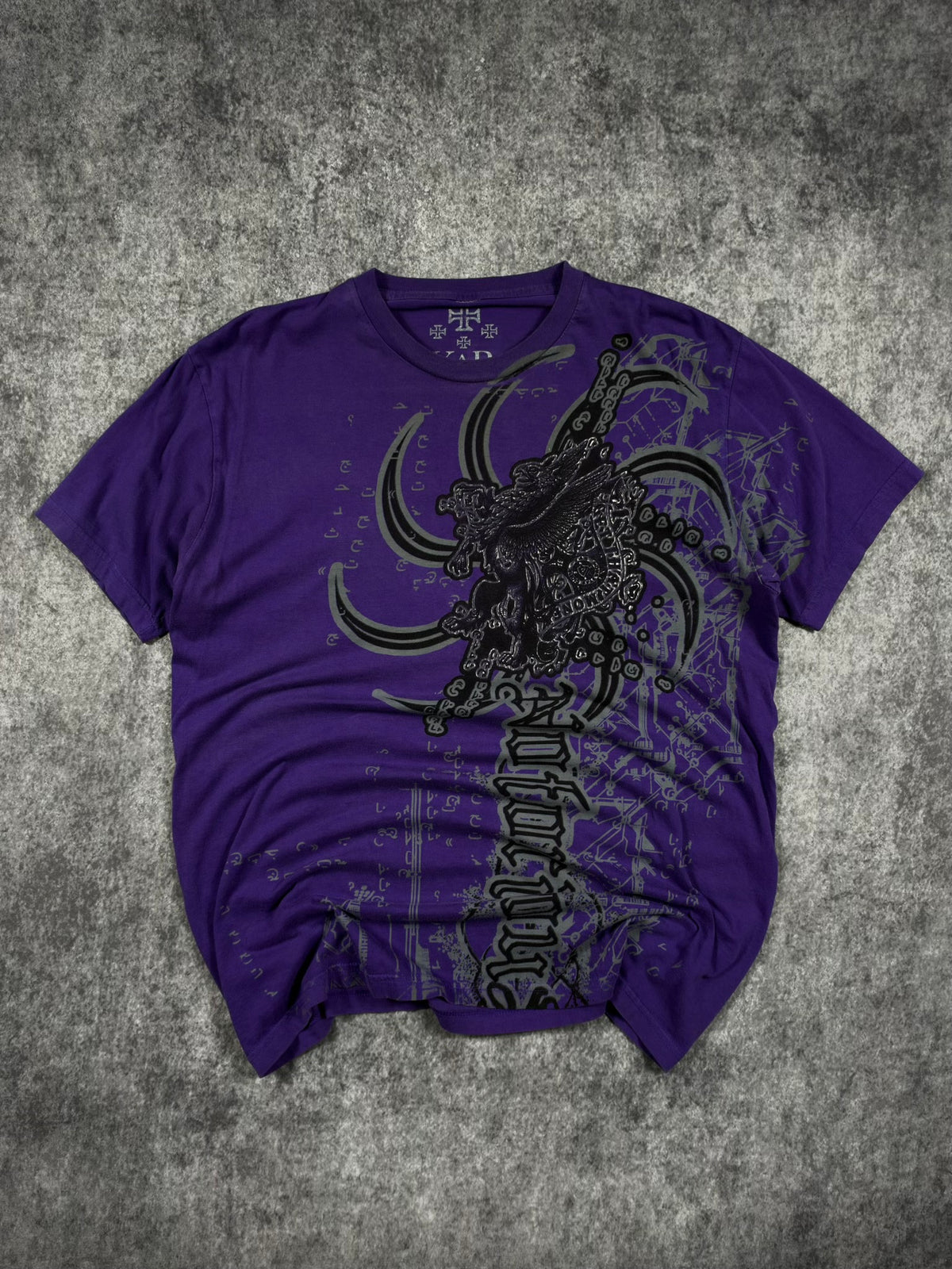 (RARE) 2000S XZAVIER CHROME SHIRT (L)