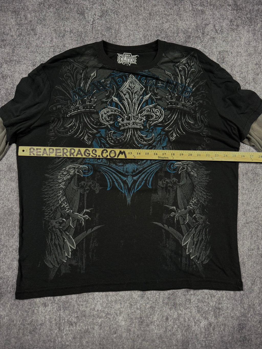 (rare) 2000s mma elite layered shirt (XXL)