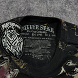 (rare) 2000s silver star shirt (S)