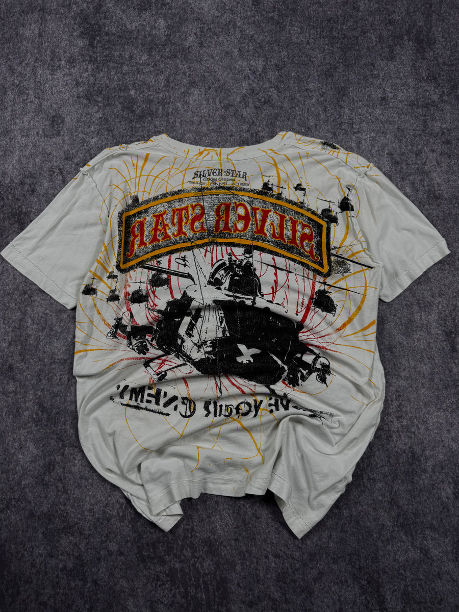 2000s silver star shirt (M)
