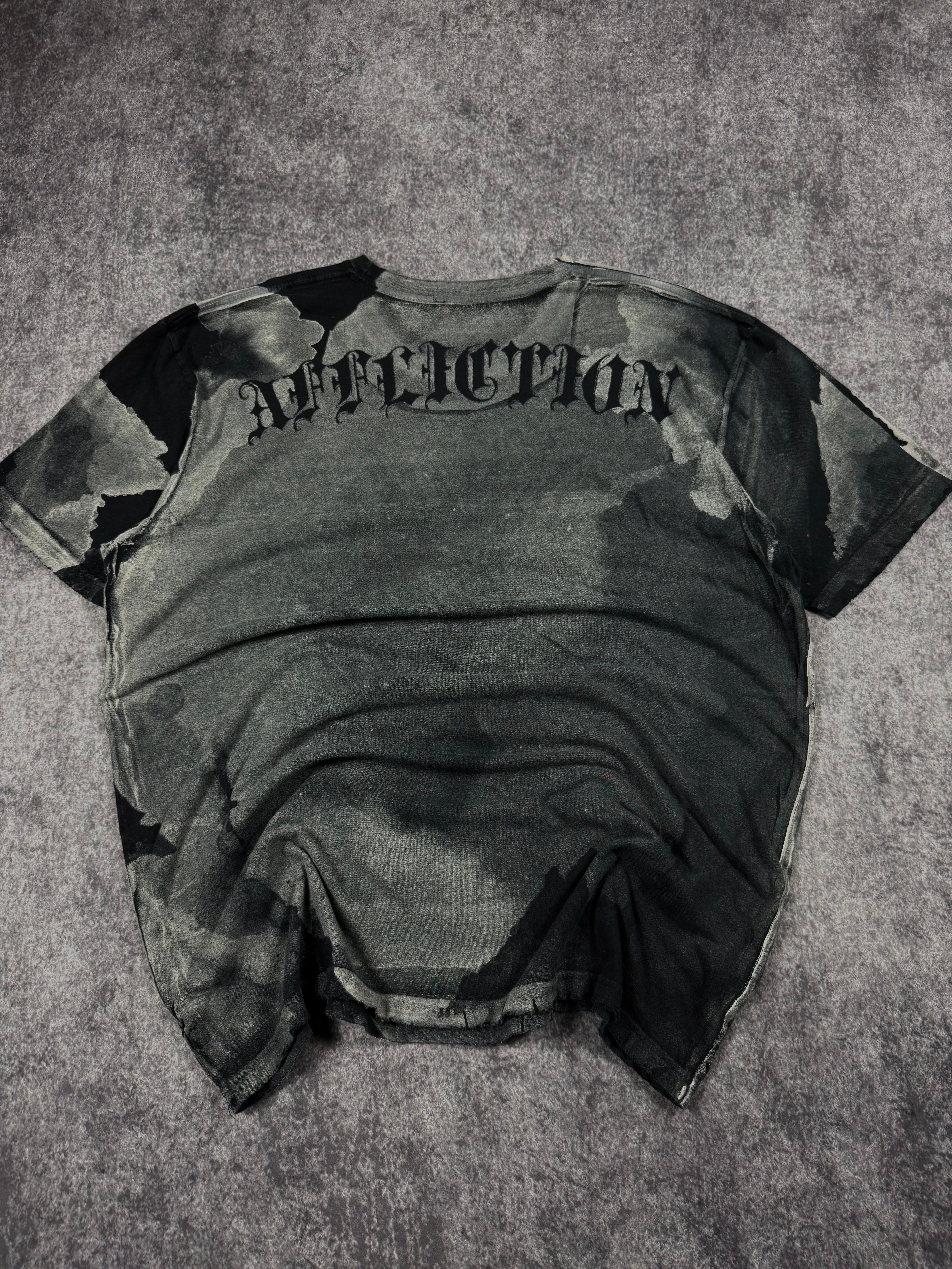 (rare) 2000s affliction god vs devil shirt (XXL)