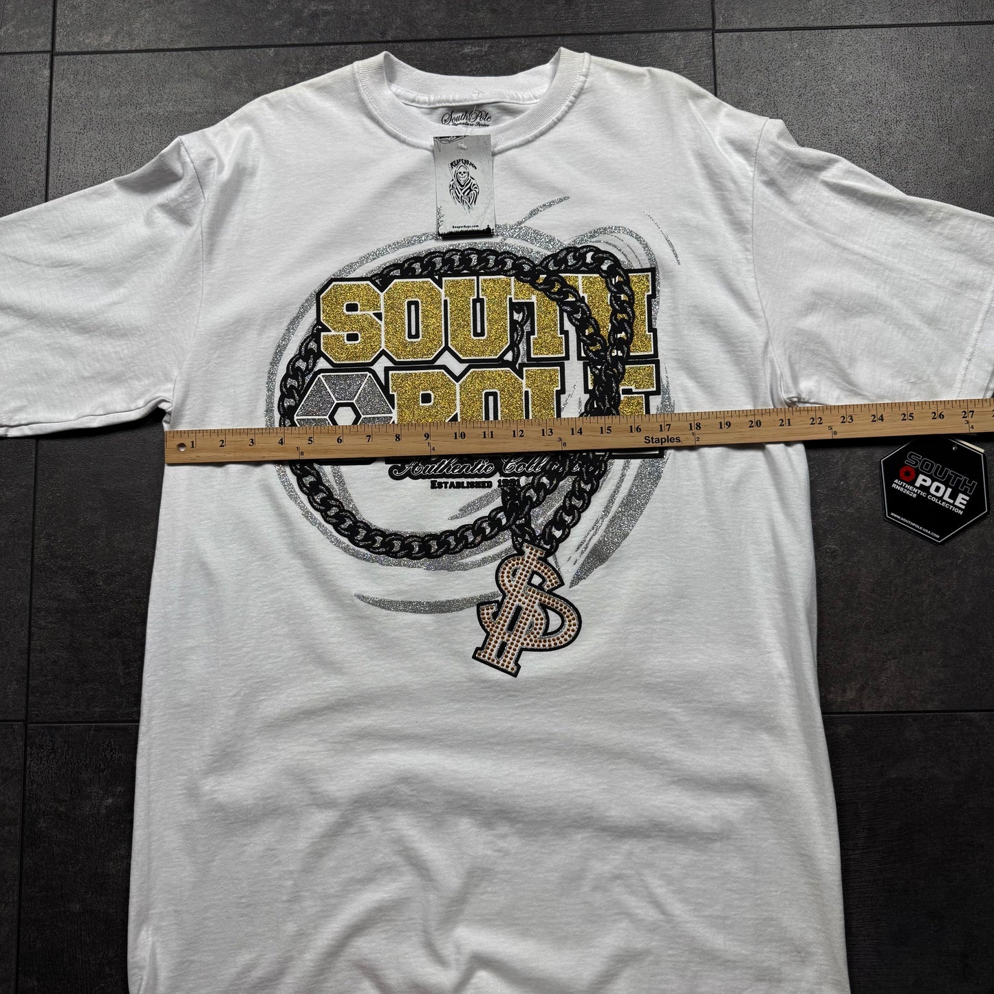 Y2K Deadstock Hip Hop Style Southpole Tshirt (L)