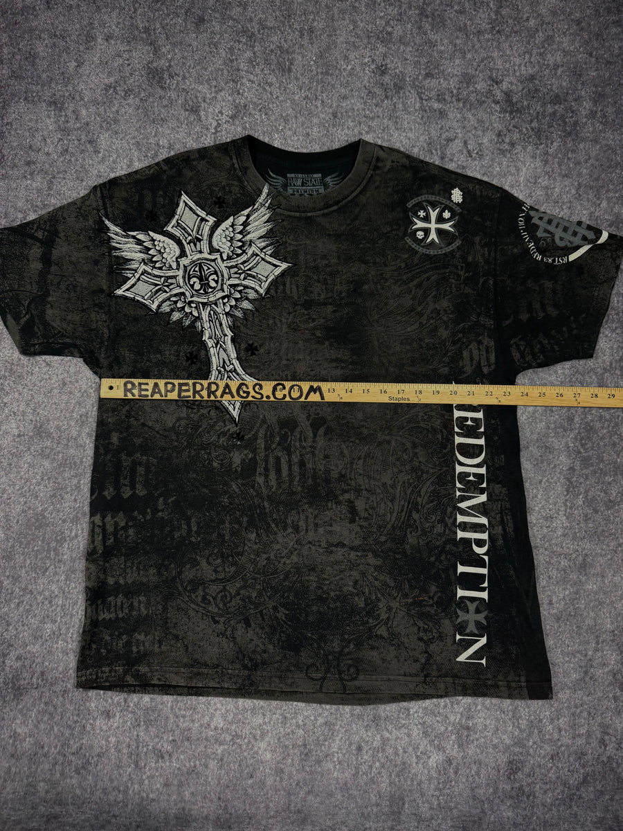 (rare) 2000s raw state heavyweight shirt (XL)