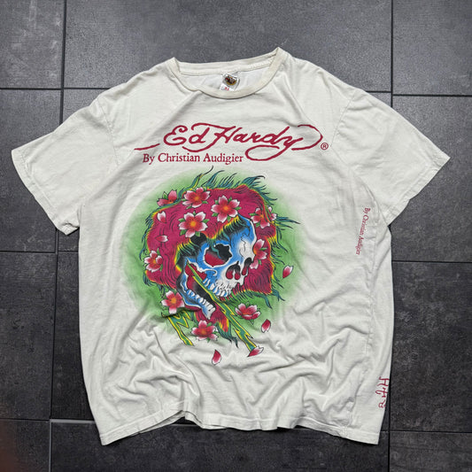 Ed Hardy Y2K Skull Tshirt (L)