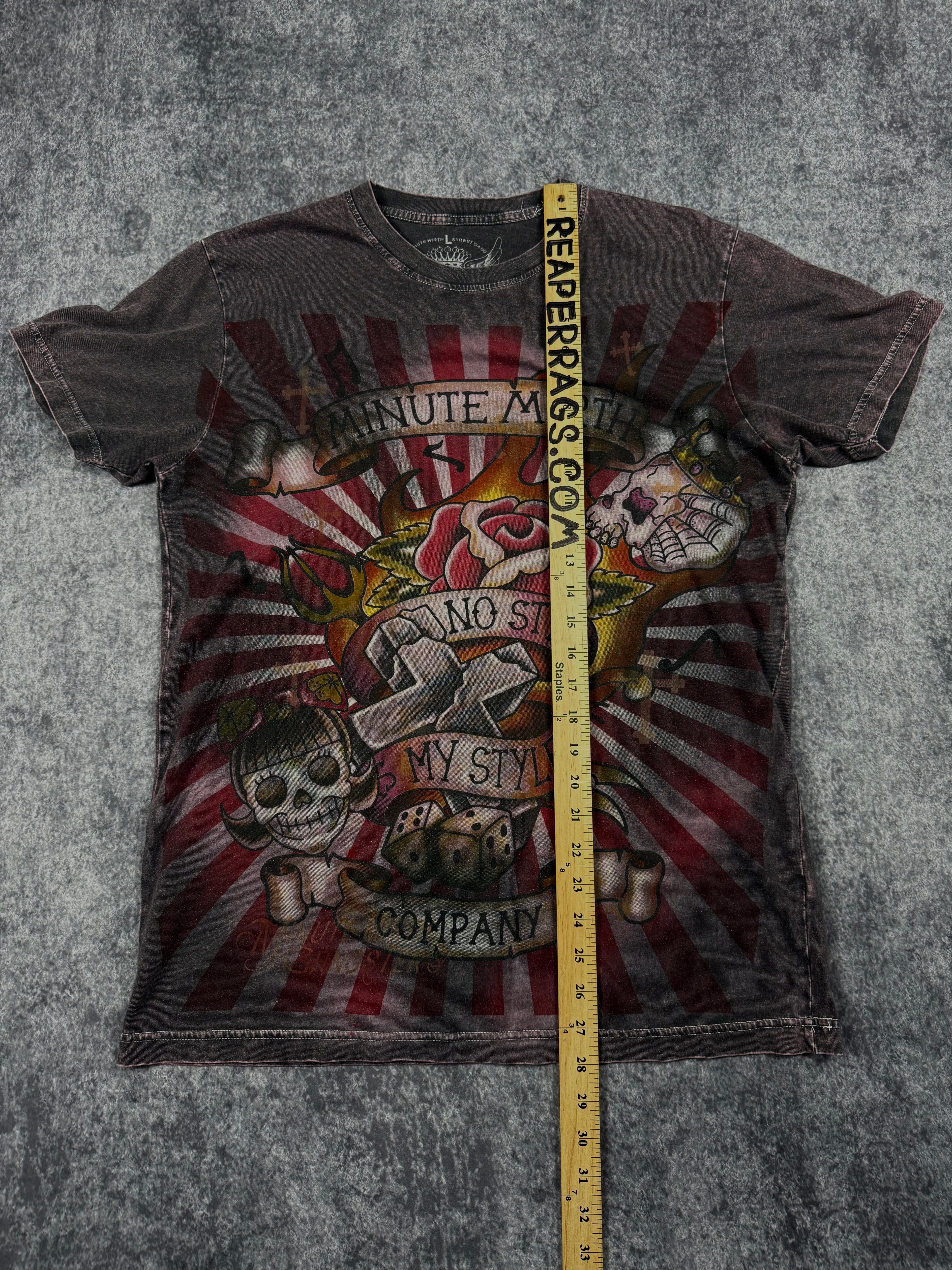2000s minute mirth shirt (L)