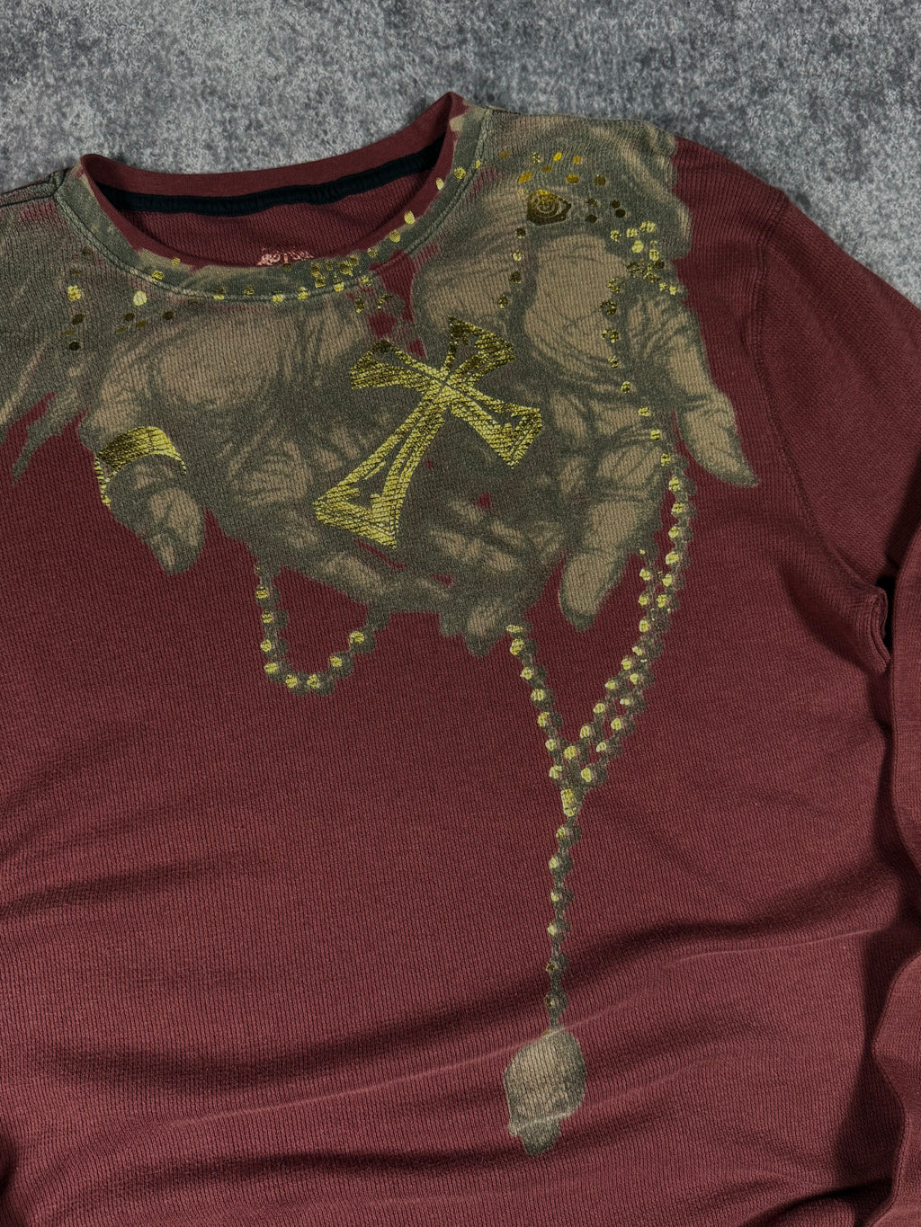 (rare) 2000s affliction x ozzy osbourne thermal (L)