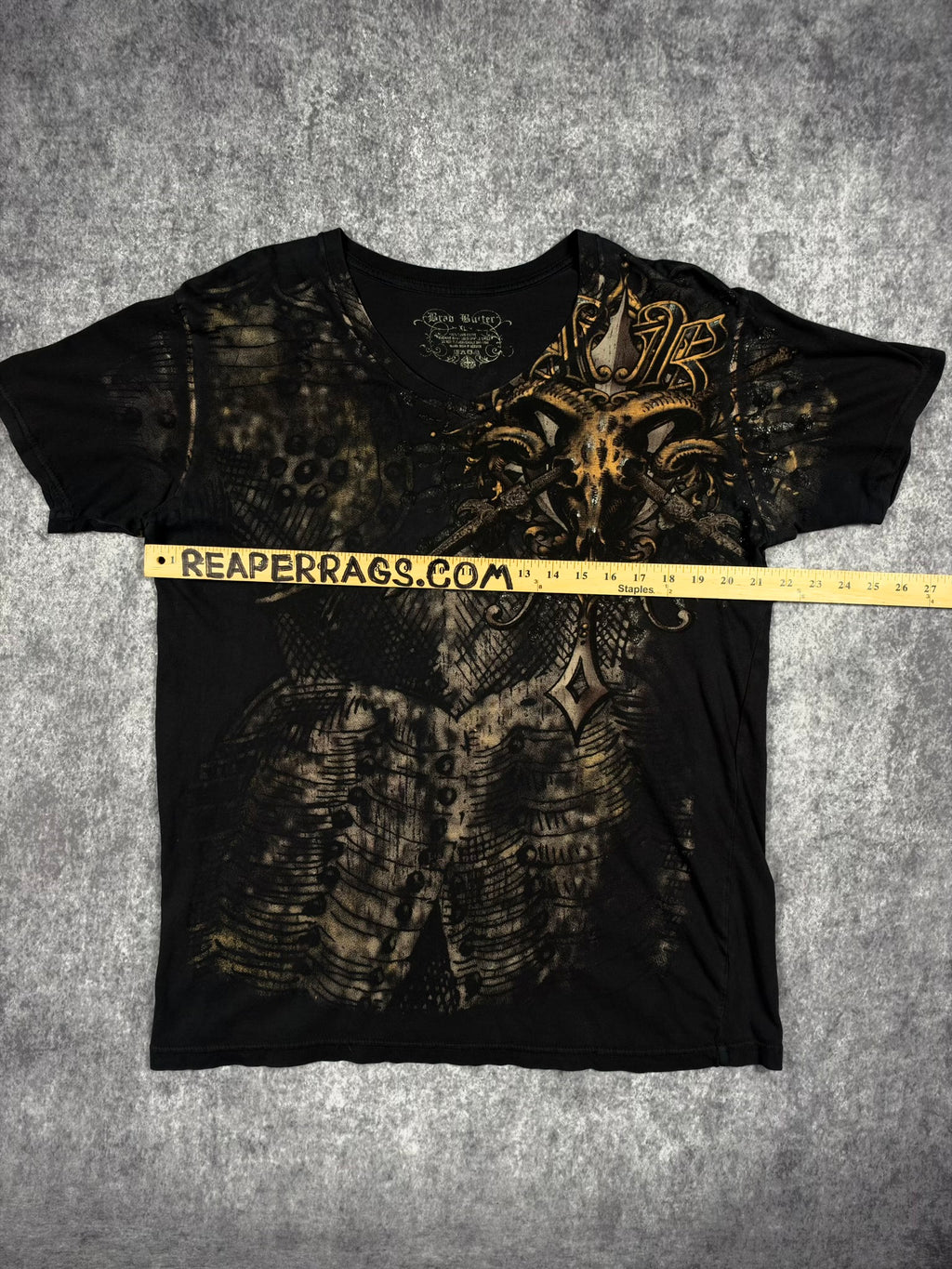 (RARE) 2000s BRAD BUTTER SHIRT (L)