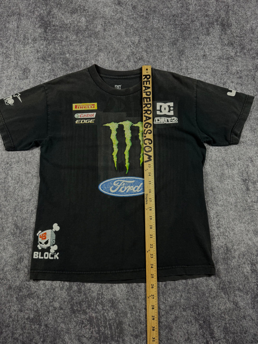 (rare) 2000s monster energy x dc shoes x ken block shirt (M)