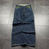 2000s Meltdown Embroidered Jeans (32x30)