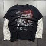 2000s Miami Ink Layered Shirt (L)