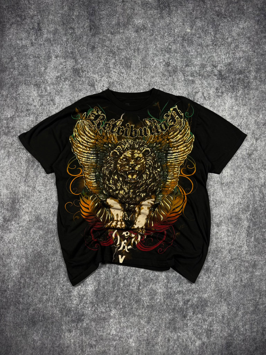 (RARE) 2000S RETRIBUTION CHROME SHIRT (L)