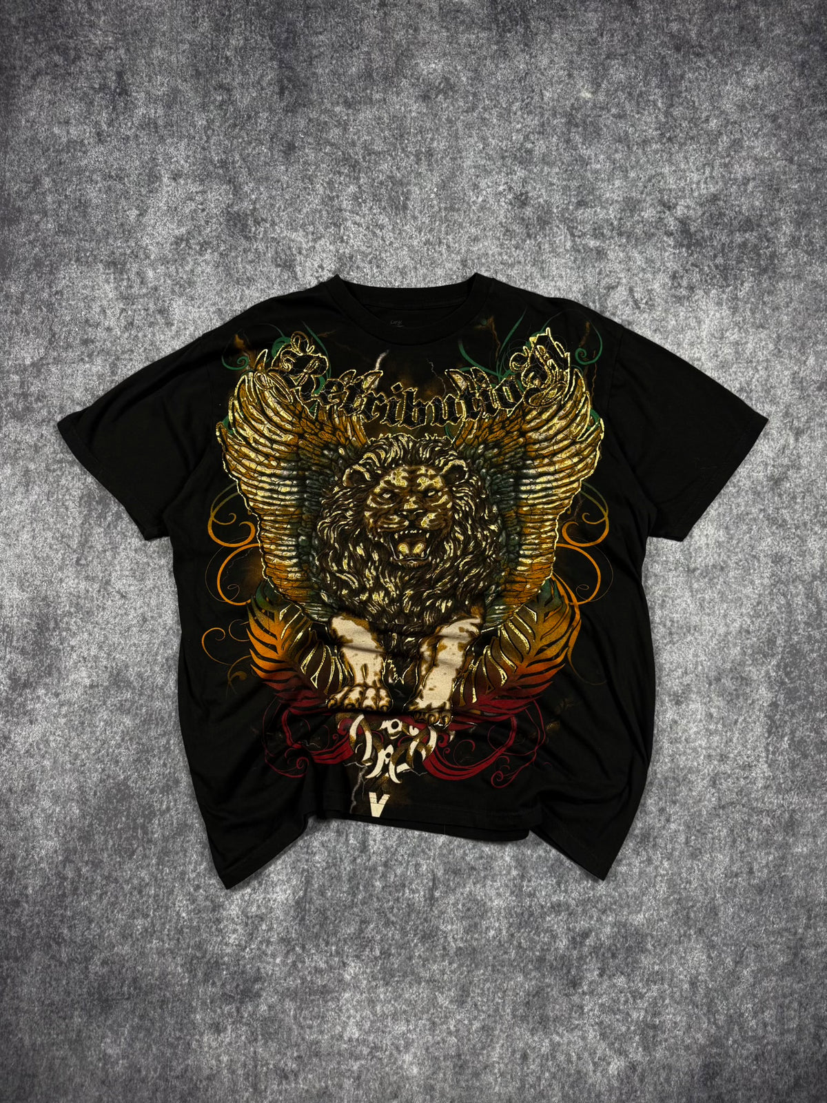 (RARE) 2000S RETRIBUTION CHROME SHIRT (L)
